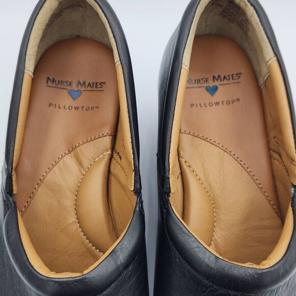 Nurse Mates Bryar Slip Resistant Clogs, Black, Women's 9.5 Nursing Pillowtop - Picture 6 of 9